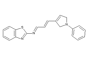 Image of 1,3-benzothiazol-2-yl-[3-(1-phenyl-3-pyrrolin-3-yl)prop-2-enylidene]amine