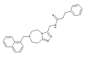 N-[[7-(1-naphthylmethyl)-5,6,8,9-tetrahydro-[1,2,4]triazolo[3,4-g][1,4]diazepin-3-yl]methyl]-3-phenyl-propionamide