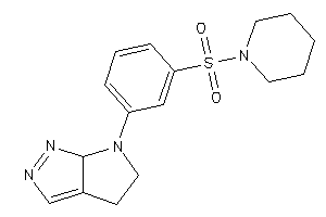 Image of 6-(3-piperidinosulfonylphenyl)-5,6a-dihydro-4H-pyrrolo[2,3-c]pyrazole