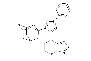 4-[3-(1-adamantyl)-1-phenyl-pyrazol-4-yl]-4,7a-dihydropyrano[2,3-c]pyrazole
