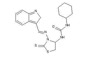 Image of 1-cyclohexyl-3-[3-(2H-indol-3-ylmethyleneamino)-2-thioxo-thiazolidin-4-yl]urea