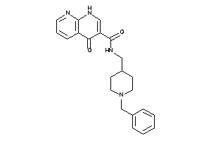 N-[(1-benzyl-4-piperidyl)methyl]-4-keto-1H-1,8-naphthyridine-3-carboxamide