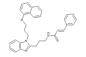 N-[3-[1-[3-(1-naphthoxy)propyl]benzimidazol-2-yl]propyl]-3-phenyl-acrylamide