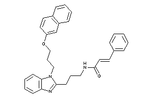 N-[3-[1-[3-(2-naphthoxy)propyl]benzimidazol-2-yl]propyl]-3-phenyl-acrylamide