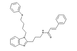 N-[3-[1-(4-phenoxybutyl)benzimidazol-2-yl]propyl]-3-phenyl-acrylamide