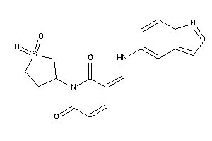 3-[(7aH-indol-5-ylamino)methylene]-1-(1,1-diketothiolan-3-yl)pyridine-2,6-quinone