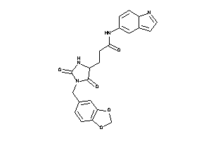 Image of N-(7aH-indol-5-yl)-3-(2,5-diketo-1-piperonyl-imidazolidin-4-yl)propionamide