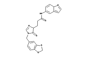 N-(7aH-indol-5-yl)-3-(5-keto-1-piperonyl-2-imidazolin-4-yl)propionamide