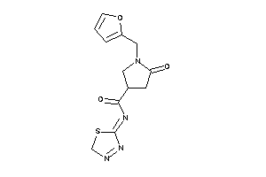 1-(2-furfuryl)-5-keto-N-(2H-1,3,4-thiadiazol-5-ylidene)pyrrolidine-3-carboxamide