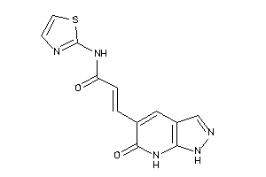 3-(6-keto-1,7-dihydropyrazolo[3,4-b]pyridin-5-yl)-N-thiazol-2-yl-acrylamide