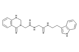 N-[2-(1H-indol-3-yl)ethyl]-2-[[2-(4-keto-1,2-dihydroquinazolin-3-yl)acetyl]amino]acetamide