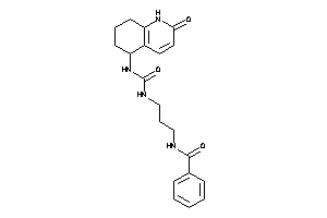 Image of N-[3-[(2-keto-5,6,7,8-tetrahydro-1H-quinolin-5-yl)carbamoylamino]propyl]benzamide