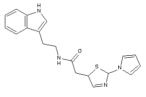 N-[2-(1H-indol-3-yl)ethyl]-2-(2-pyrrol-1-yl-3-thiazolin-5-yl)acetamide