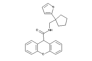 Image of N-[[1-(2-thienyl)cyclopentyl]methyl]-9H-xanthene-9-carboxamide