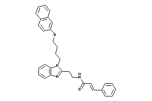 N-[2-[1-[4-(2-naphthoxy)butyl]benzimidazol-2-yl]ethyl]-3-phenyl-acrylamide
