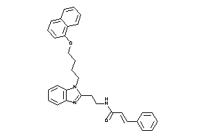 N-[2-[1-[4-(1-naphthoxy)butyl]benzimidazol-2-yl]ethyl]-3-phenyl-acrylamide