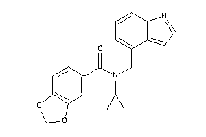 N-(7aH-indol-4-ylmethyl)-N-cyclopropyl-piperonylamide