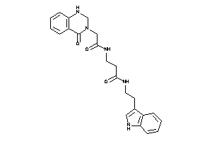 N-[2-(1H-indol-3-yl)ethyl]-3-[[2-(4-keto-1,2-dihydroquinazolin-3-yl)acetyl]amino]propionamide