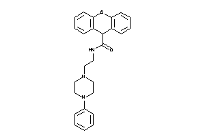 N-[2-(4-phenylpiperazino)ethyl]-9H-xanthene-9-carboxamide