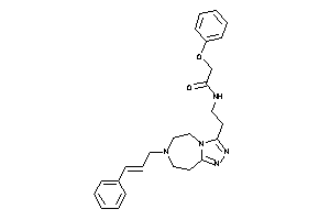 N-[2-(7-cinnamyl-5,6,8,9-tetrahydro-[1,2,4]triazolo[3,4-g][1,4]diazepin-3-yl)ethyl]-2-phenoxy-acetamide