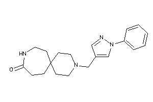 Image of 3-[(1-phenylpyrazol-4-yl)methyl]-3,10-diazaspiro[5.6]dodecan-9-one