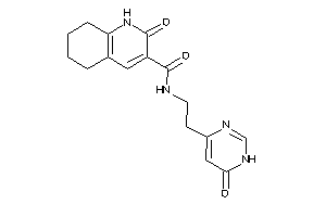 Image of 2-keto-N-[2-(6-keto-1H-pyrimidin-4-yl)ethyl]-5,6,7,8-tetrahydro-1H-quinoline-3-carboxamide