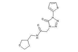 2-[5-keto-4-(2-thienyl)tetrazol-1-yl]-N-(tetrahydrofuran-3-ylmethyl)acetamide