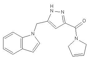 [5-(indol-1-ylmethyl)-1H-pyrazol-3-yl]-(3-pyrrolin-1-yl)methanone