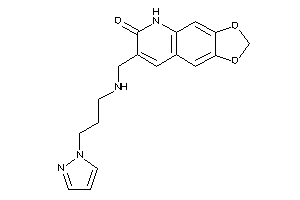 7-[(3-pyrazol-1-ylpropylamino)methyl]-5H-[1,3]dioxolo[4,5-g]quinolin-6-one