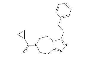 Image of Cyclopropyl-(3-phenethyl-5,6,8,9-tetrahydro-[1,2,4]triazolo[3,4-g][1,4]diazepin-7-yl)methanone