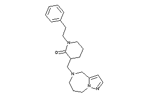 1-phenethyl-3-(4,6,7,8-tetrahydropyrazolo[1,5-a][1,4]diazepin-5-ylmethyl)-2-piperidone