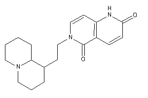 Image of 6-(2-quinolizidin-1-ylethyl)-1H-1,6-naphthyridine-2,5-quinone