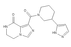 1-[3-(1H-pyrazol-5-yl)piperidine-1-carbonyl]-6,7-dihydro-5H-imidazo[1,5-a]pyrazin-8-one