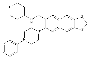 Image of [6-(4-phenylpiperazino)-[1,3]dioxolo[4,5-g]quinolin-7-yl]methyl-tetrahydropyran-4-yl-amine