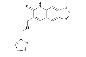 Image of 7-[(isoxazol-5-ylmethylamino)methyl]-5H-[1,3]dioxolo[4,5-g]quinolin-6-one