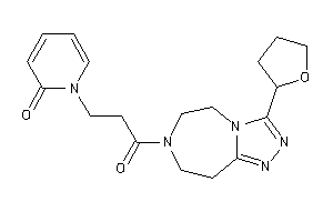1-[3-keto-3-[3-(tetrahydrofuryl)-5,6,8,9-tetrahydro-[1,2,4]triazolo[3,4-g][1,4]diazepin-7-yl]propyl]-2-pyridone