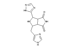 6-(1H-imidazol-4-ylmethyl)-4-(1H-1,2,4-triazol-5-yl)-4,5,6,6a-tetrahydro-3aH-pyrrolo[3,4-c]pyrrole-1,3-quinone