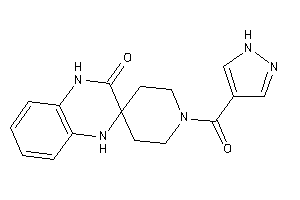 1'-(1H-pyrazole-4-carbonyl)spiro[1,4-dihydroquinoxaline-3,4'-piperidine]-2-one