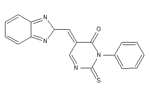 5-(2H-benzimidazol-2-ylmethylene)-3-phenyl-2-thioxo-pyrimidin-4-one