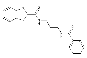 N-(3-benzamidopropyl)-2,3-dihydrobenzothiophene-2-carboxamide