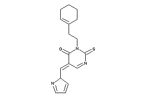 3-(2-cyclohexen-1-ylethyl)-5-(2H-pyrrol-2-ylmethylene)-2-thioxo-pyrimidin-4-one