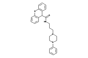 N-[3-(4-phenylpiperazino)propyl]-9H-xanthene-9-carboxamide