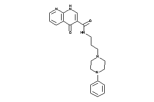 4-keto-N-[3-(4-phenylpiperazino)propyl]-1H-1,8-naphthyridine-3-carboxamide