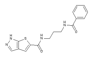 N-(3-benzamidopropyl)-1H-thieno[2,3-c]pyrazole-5-carboxamide