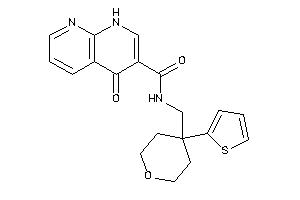 Image of 4-keto-N-[[4-(2-thienyl)tetrahydropyran-4-yl]methyl]-1H-1,8-naphthyridine-3-carboxamide