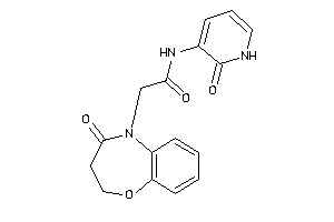 Image of 2-(4-keto-2,3-dihydro-1,5-benzoxazepin-5-yl)-N-(2-keto-1H-pyridin-3-yl)acetamide