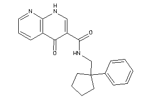 Image of 4-keto-N-[(1-phenylcyclopentyl)methyl]-1H-1,8-naphthyridine-3-carboxamide