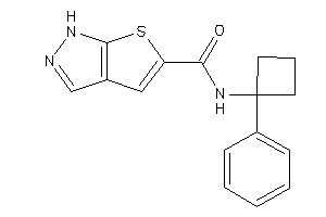 Image of N-(1-phenylcyclobutyl)-1H-thieno[2,3-c]pyrazole-5-carboxamide