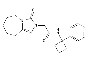 Image of 2-(3-keto-6,7,8,9-tetrahydro-5H-[1,2,4]triazolo[4,3-a]azepin-2-yl)-N-(1-phenylcyclobutyl)acetamide