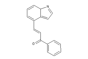 3-(7aH-indol-4-yl)-1-phenyl-prop-2-en-1-one